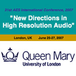 AES Conference on New Directions in High Resolution Audio