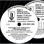 AESSC 78 rpm Calibration Disc Set