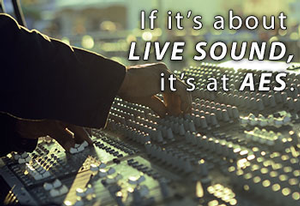 Sessions on Live Sound to Be Highlighted at 135th Audio Engineering Society Convention