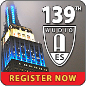 139th International Audio Engineering Society Convention Welcomes Attendees with Special Events and Presentations