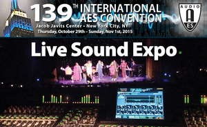 Live Sound Expo Topics Announced for 139th Audio Engineering Society Convention In New York City