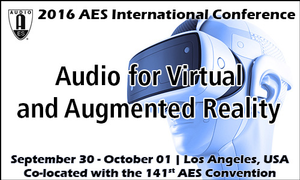 AES AVAR Conference Workshop and Tutorial Proposal Deadline Extended