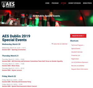 AES Dublin Offers Exclusive Experiences with Special Events and Offsite Technical Tours