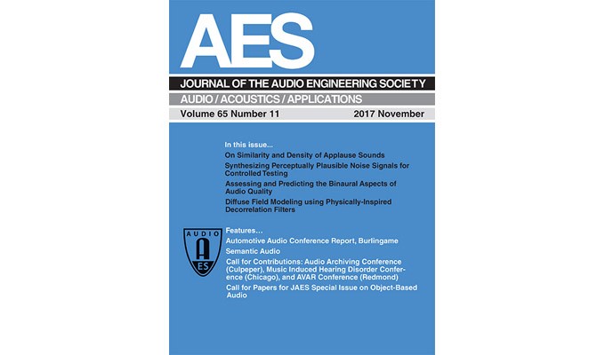 The Latest AES Journal is Now Online and Free to View for All AES Members
