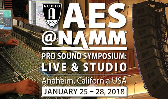 AES@NAMM Pro Sound Symposium Opens Online Registration With News of Key Program Supporters