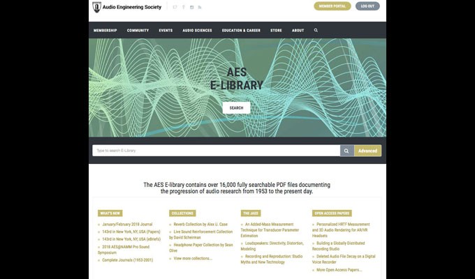 The Audio Engineering Society E-Library