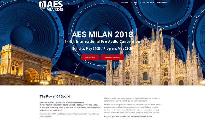 Italian Professional Audio Manufacturers Embrace AES Milan Convention