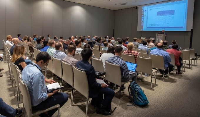 Attendees at last year's AES Milan Convention take in a Papers session presentation