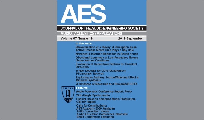 The Journal of the Audio Engineering Society
