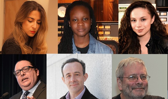 Heba Kadry, Gloria Kaba, Simone Torres (Top L-R), Alex Case, Kevin Killen, George Massenburg (Bottom L-R) are just a few of the top minds in audio contributing to the Recording and Production Track during AES New York 2019
