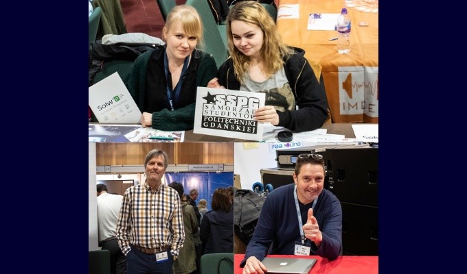 AES Virtual Vienna will provide audio students worldwide an open door for direct contact with leading educators and companies in its Education and Career Fair, always a popular element of AES Conventions (snapshots shown from AES Dublin 2019)