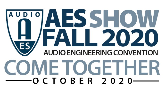 Registration is now open for the AES Show Fall 2020 Professional Audio Convention at AESShow.com