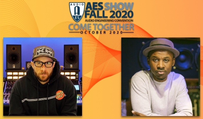 Shown L - R, Featured AES Show Fall 2020 Convention Hip-Hop and R&B Track Presenters Joey Raia and John Kercy