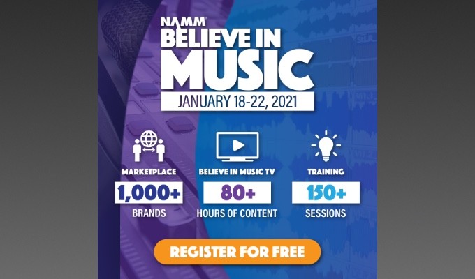 The Audio Engineering Society will host three sessions during this year's NAMM "Believe in Music Week" events.