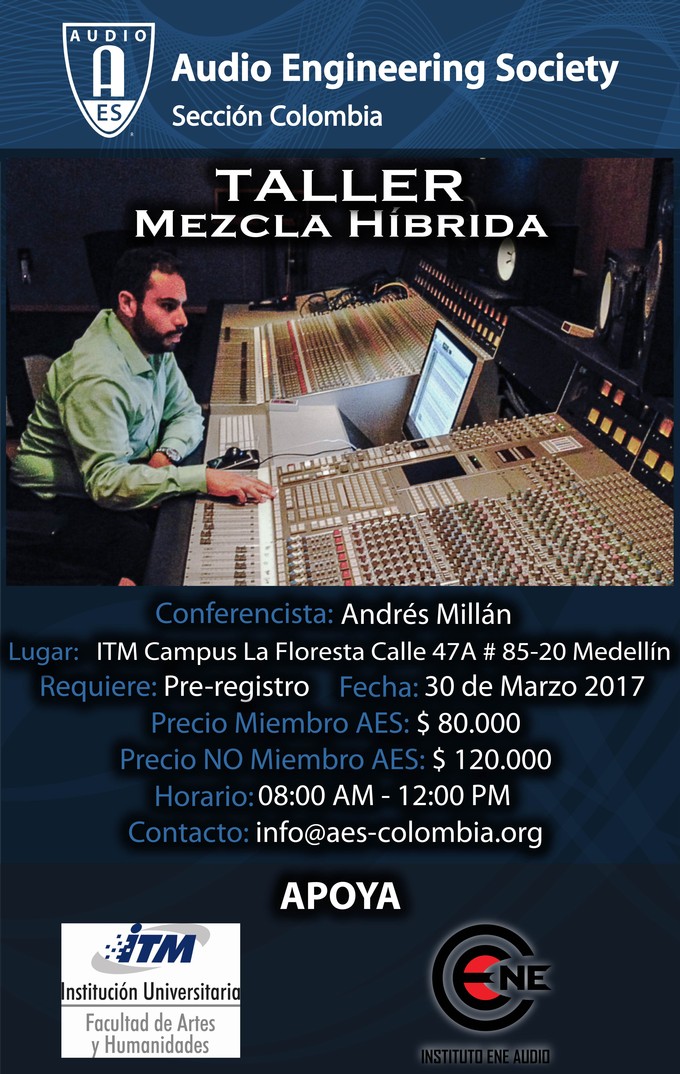 Afiche Mezcla Híbrida en Medellín