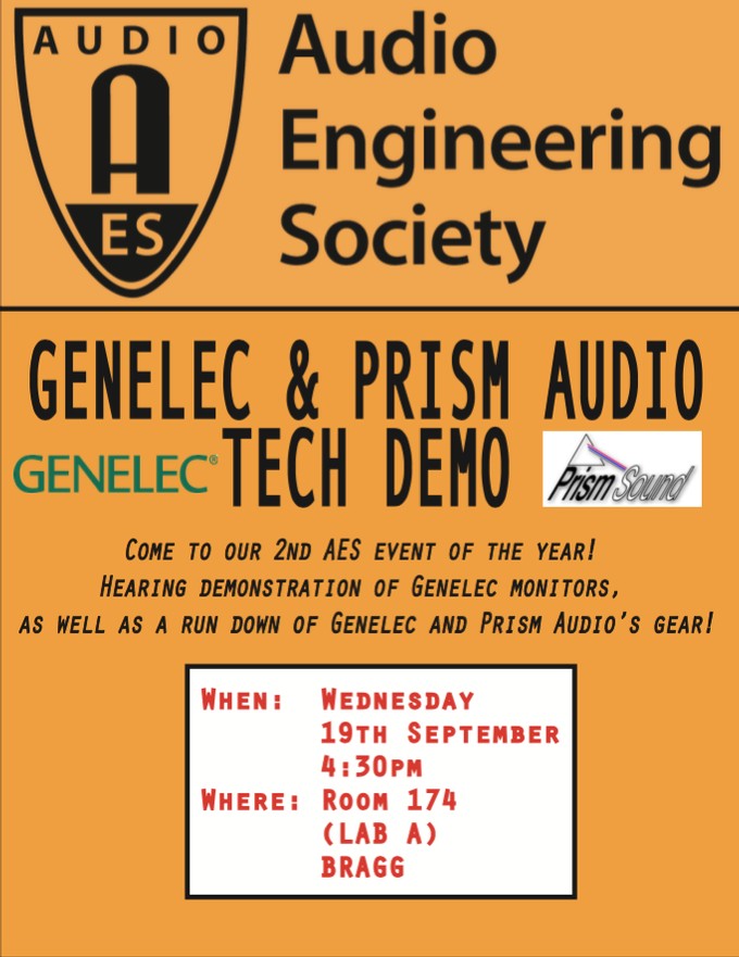 Past Event: Genelec and Prism Audio
