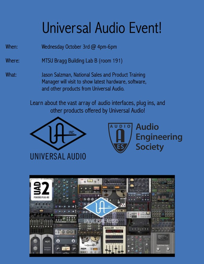 Past Event: Universal Audio