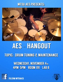 Past Event: Studio Hang—Drum Tuning and Maintenance