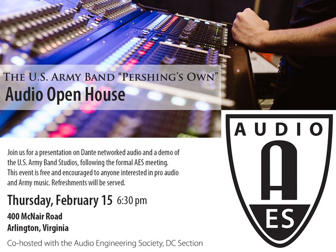Past Event: Audio Networking and Dante/ Tour of the "Pershing's Own" Brucker Hall