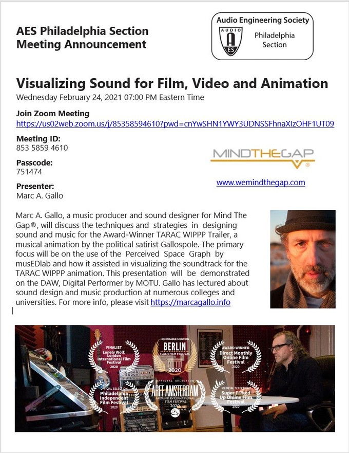 Visualizing Sound for Film, Video and Animation