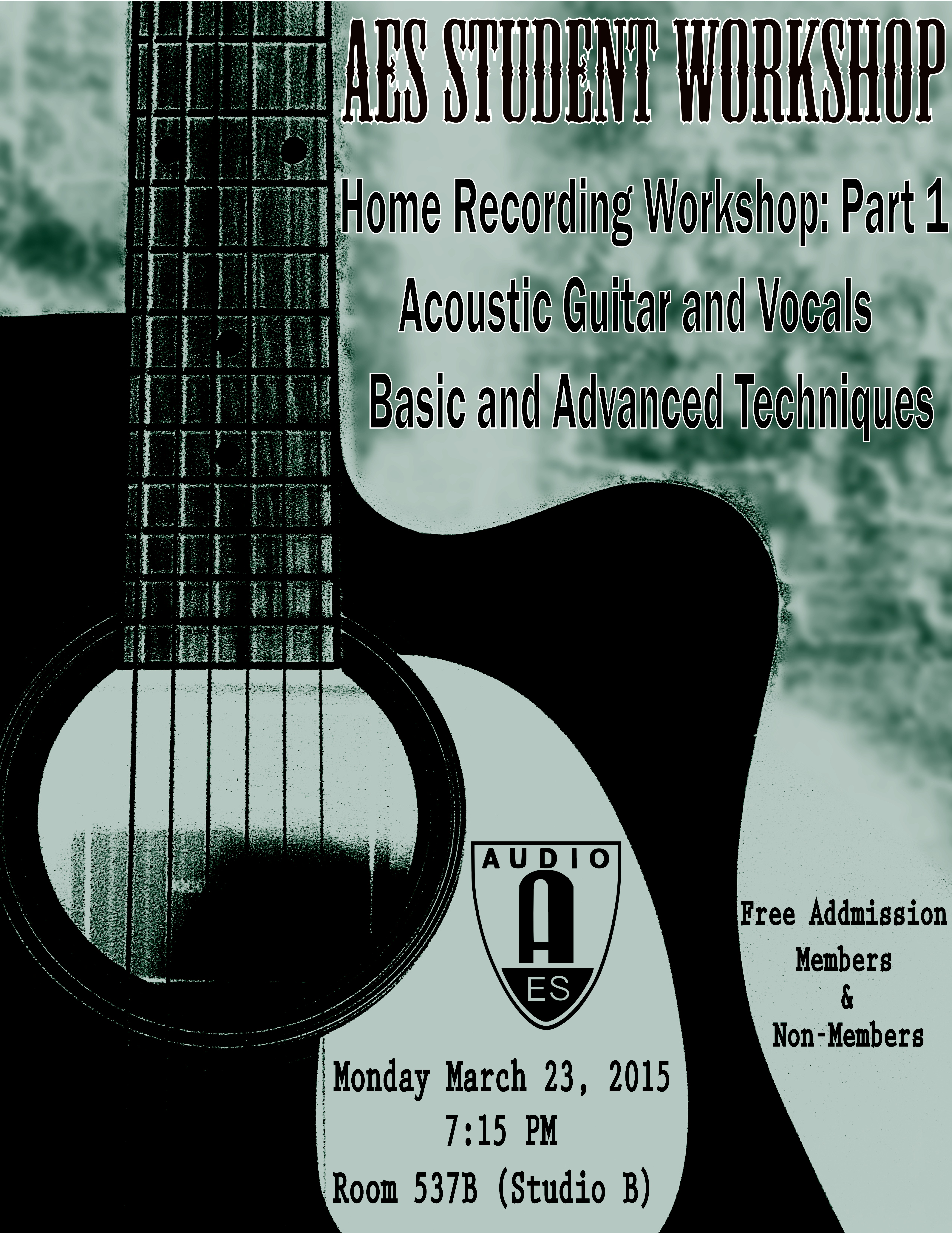 Past Event: Home Recording Workshop: Part 1