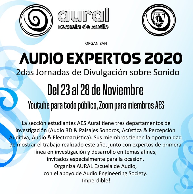 Audio Expertos 2020-2das Jornadas de Divulgación Sobre Sonido
