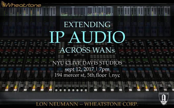 Past Event: Extending IP Audio Across WANs