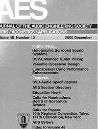Aes E Library Complete Journal Volume 48 Issue 12