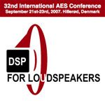 AES Conference on DSP for Loudspeakers