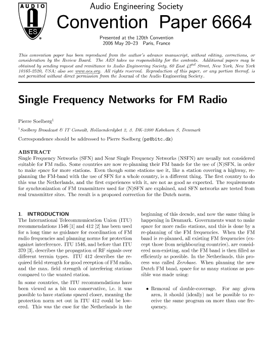One fm frequency