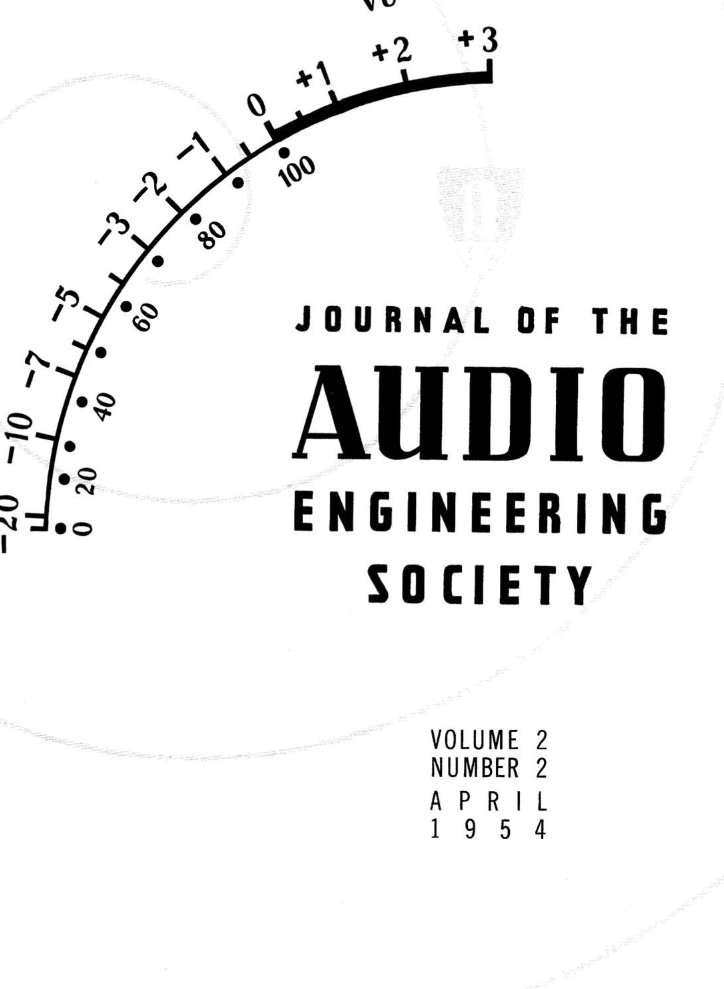 AES E-Library » Complete Journal: Volume 2 Issue 2