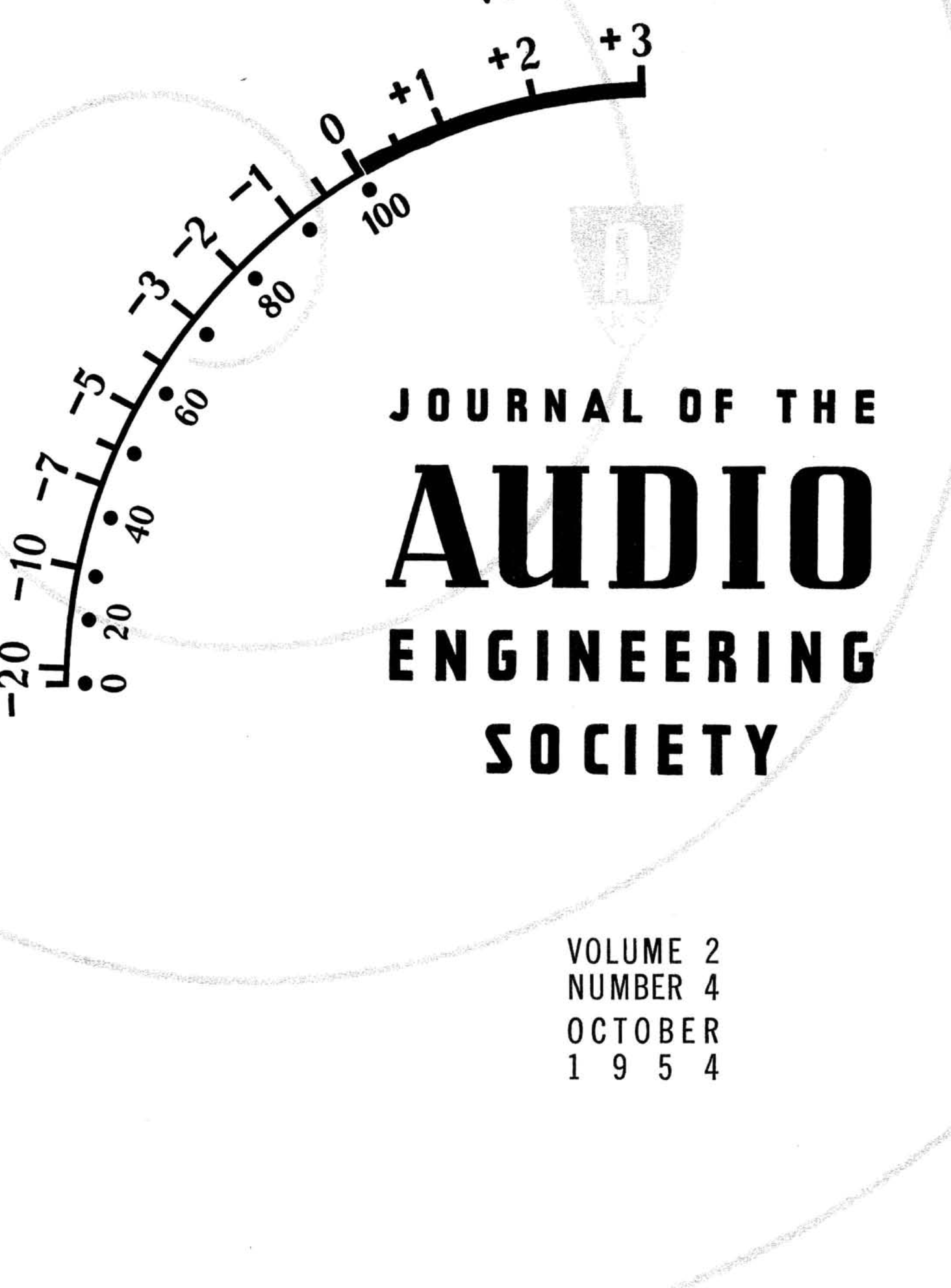 AES E Library » Complete Journal: Volume 2 Issue 4
