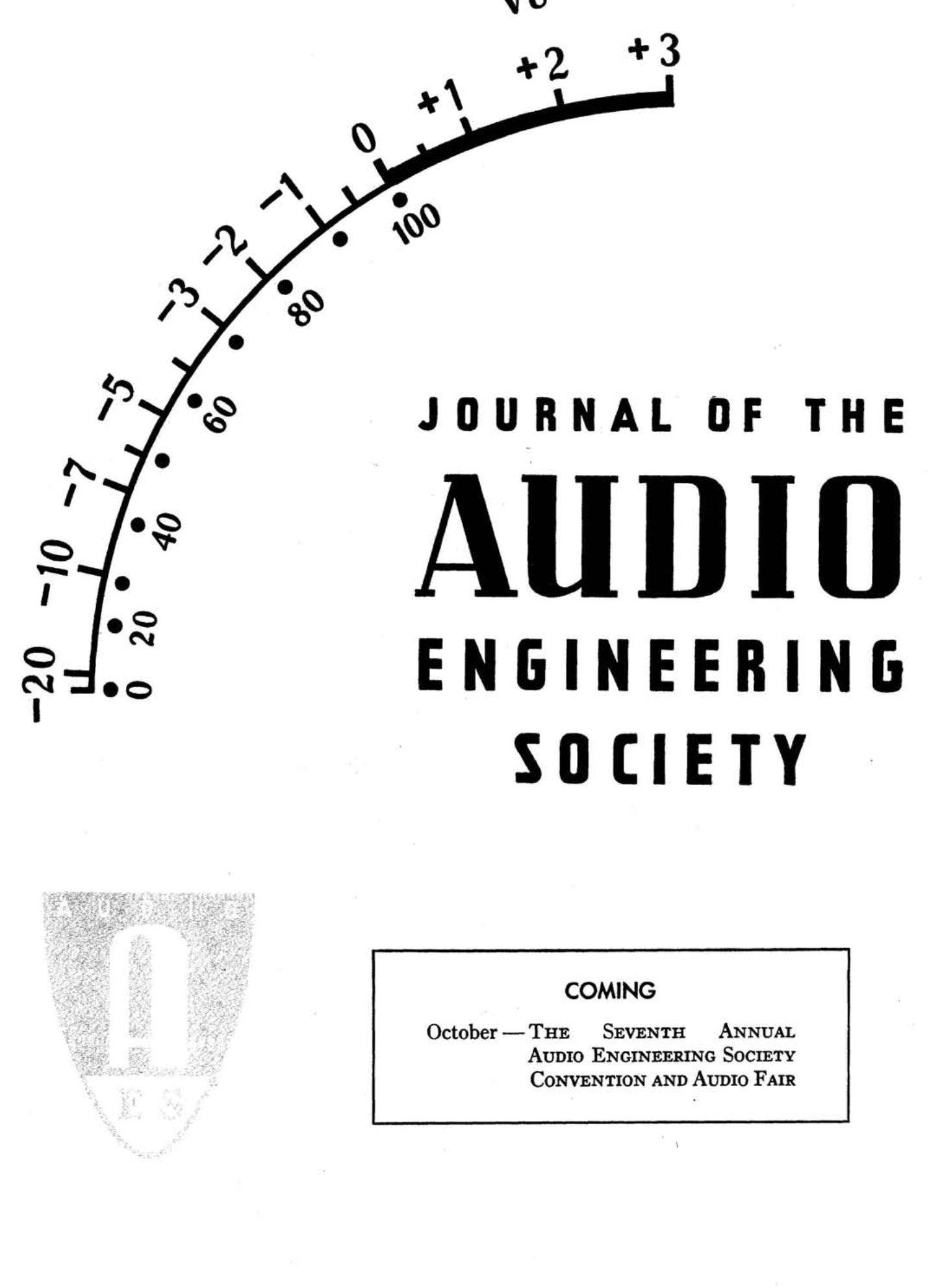 AES E-Library » Complete Journal Volume 3 Issue 1