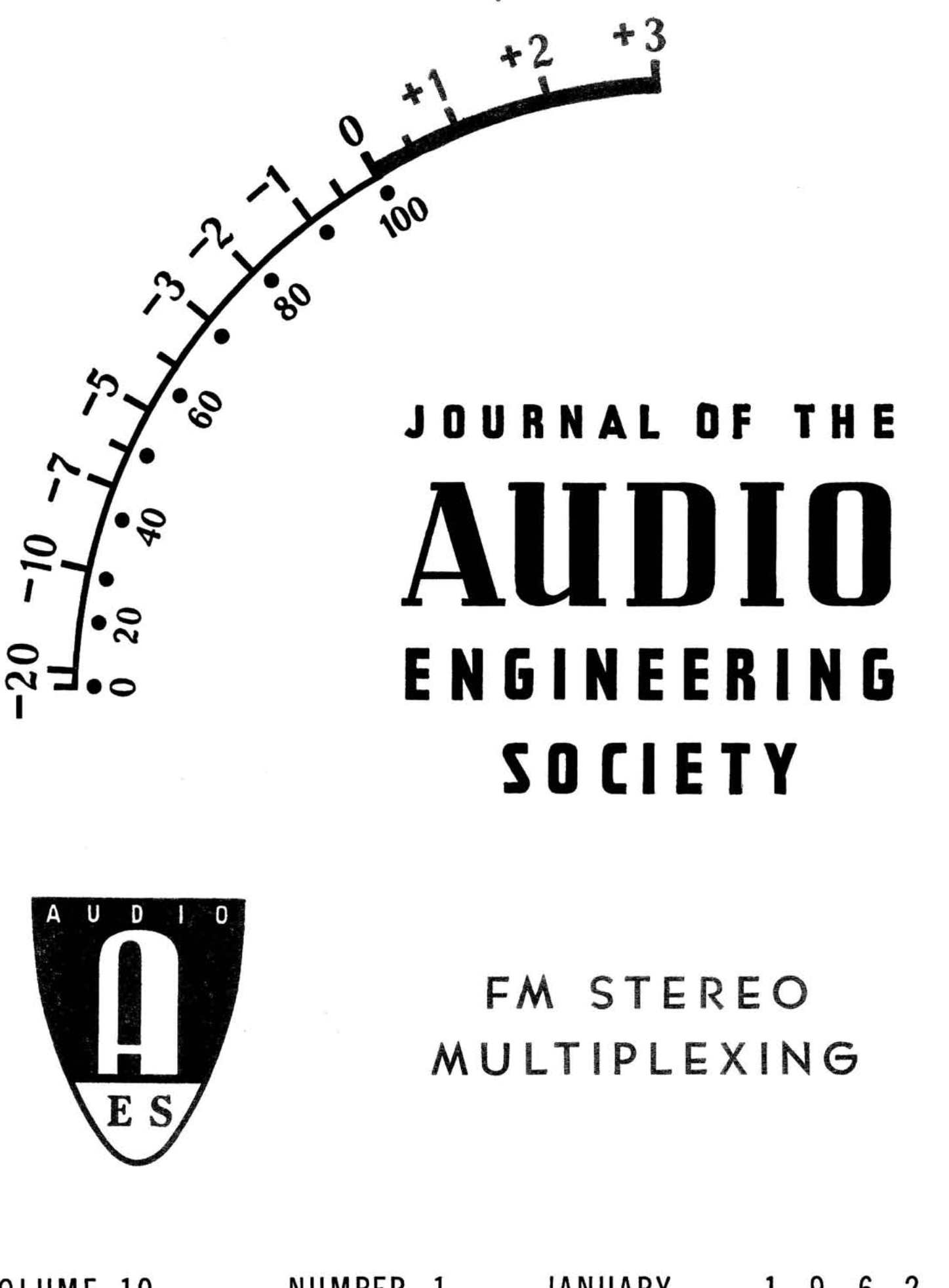 AES E-Library » Complete Journal: Volume 10 Issue 3