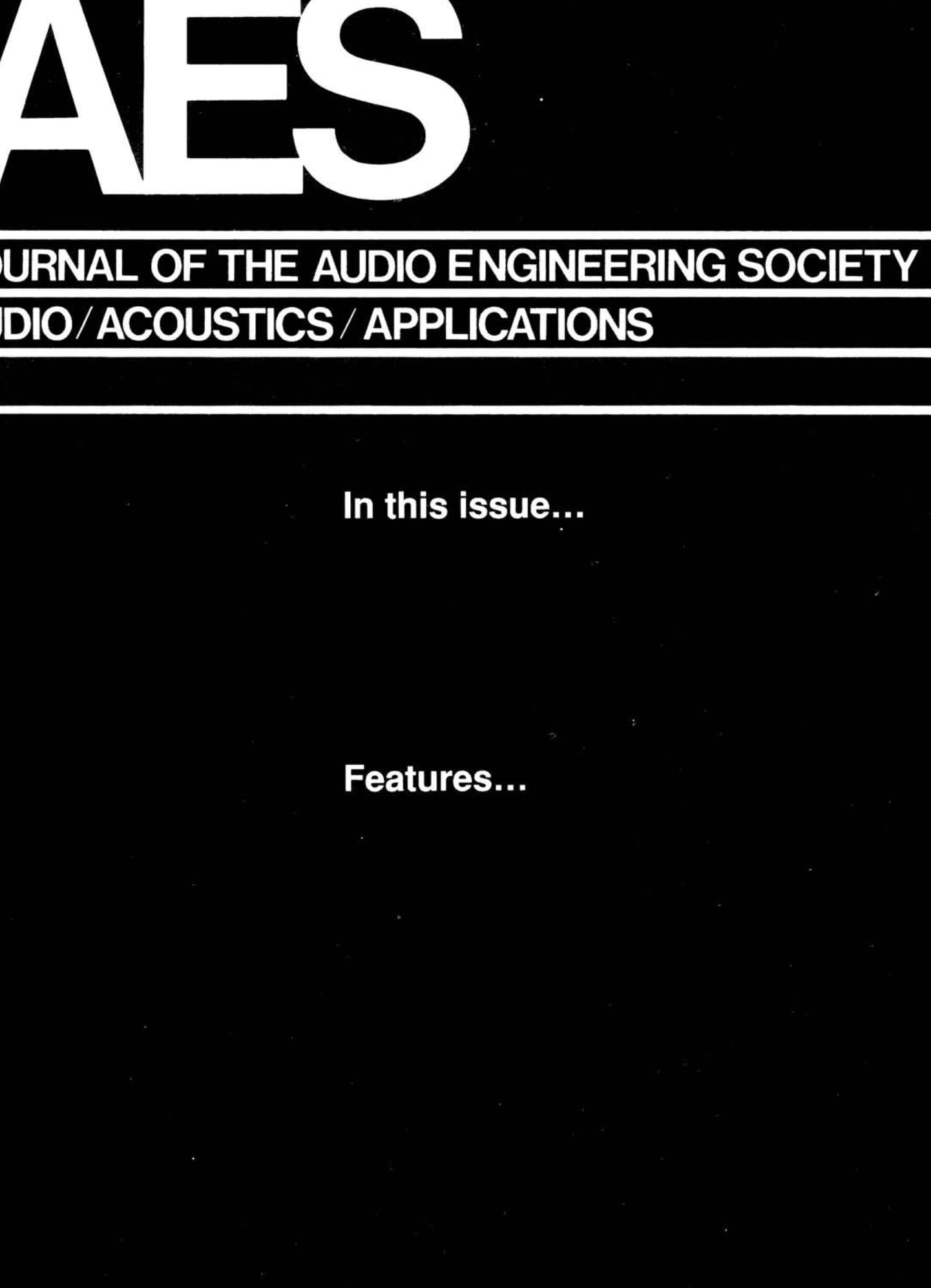 AES E-Library » Complete Journal: Volume 40 Issue 5