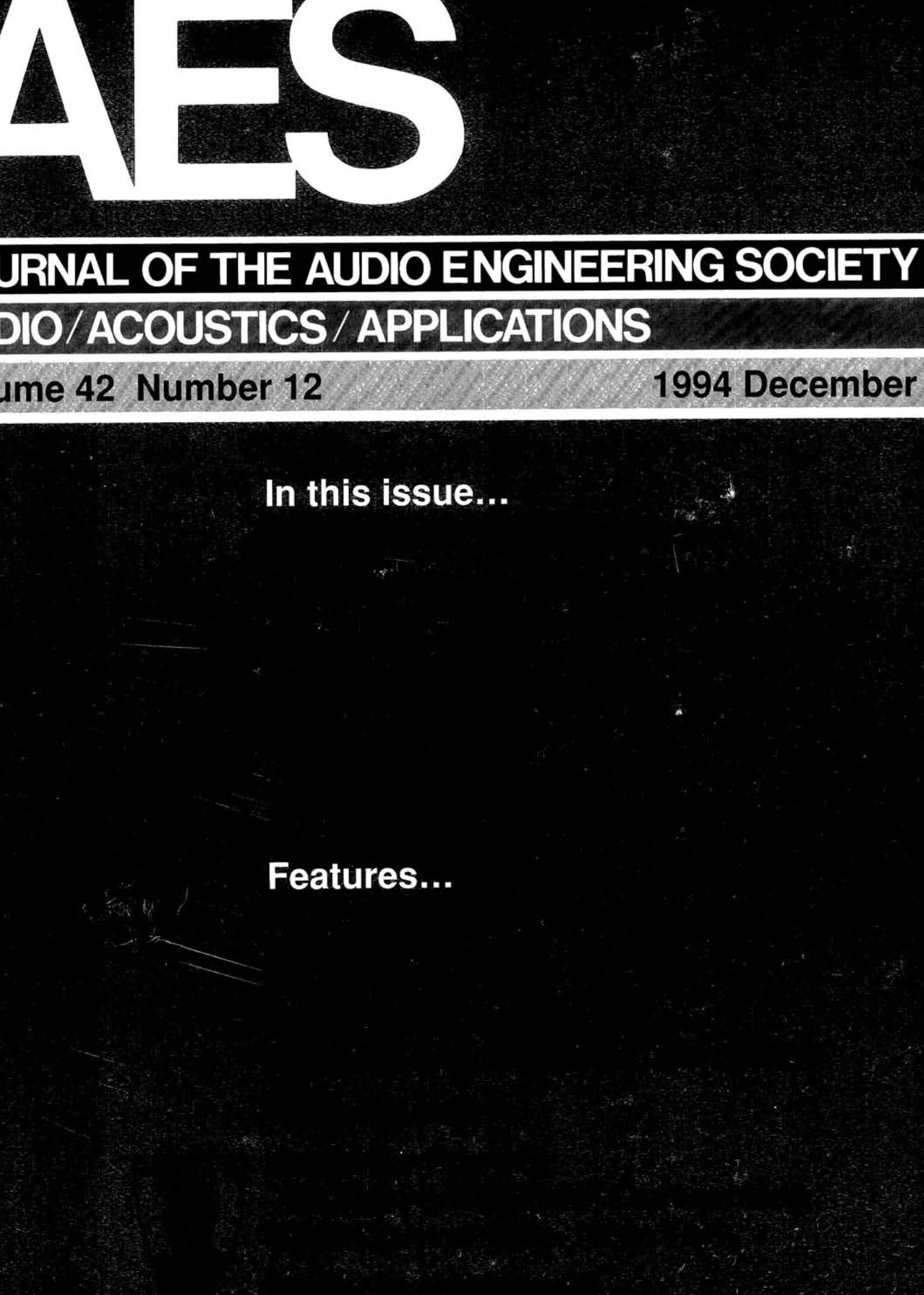 AES E-Library » Complete Journal Volume 42 Issue 12