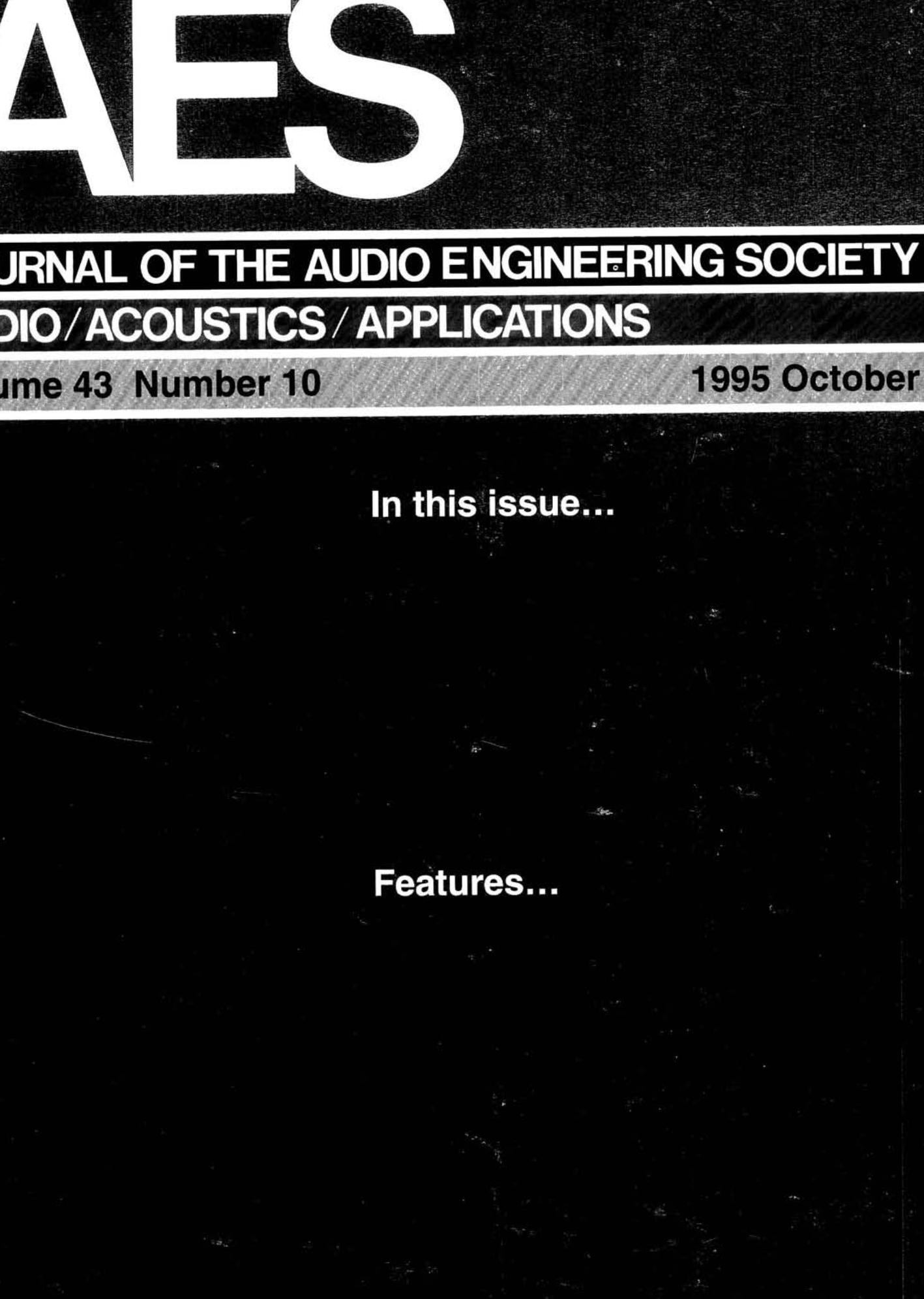 AES E-Library » Complete Journal Volume 43 Issue 10 photo