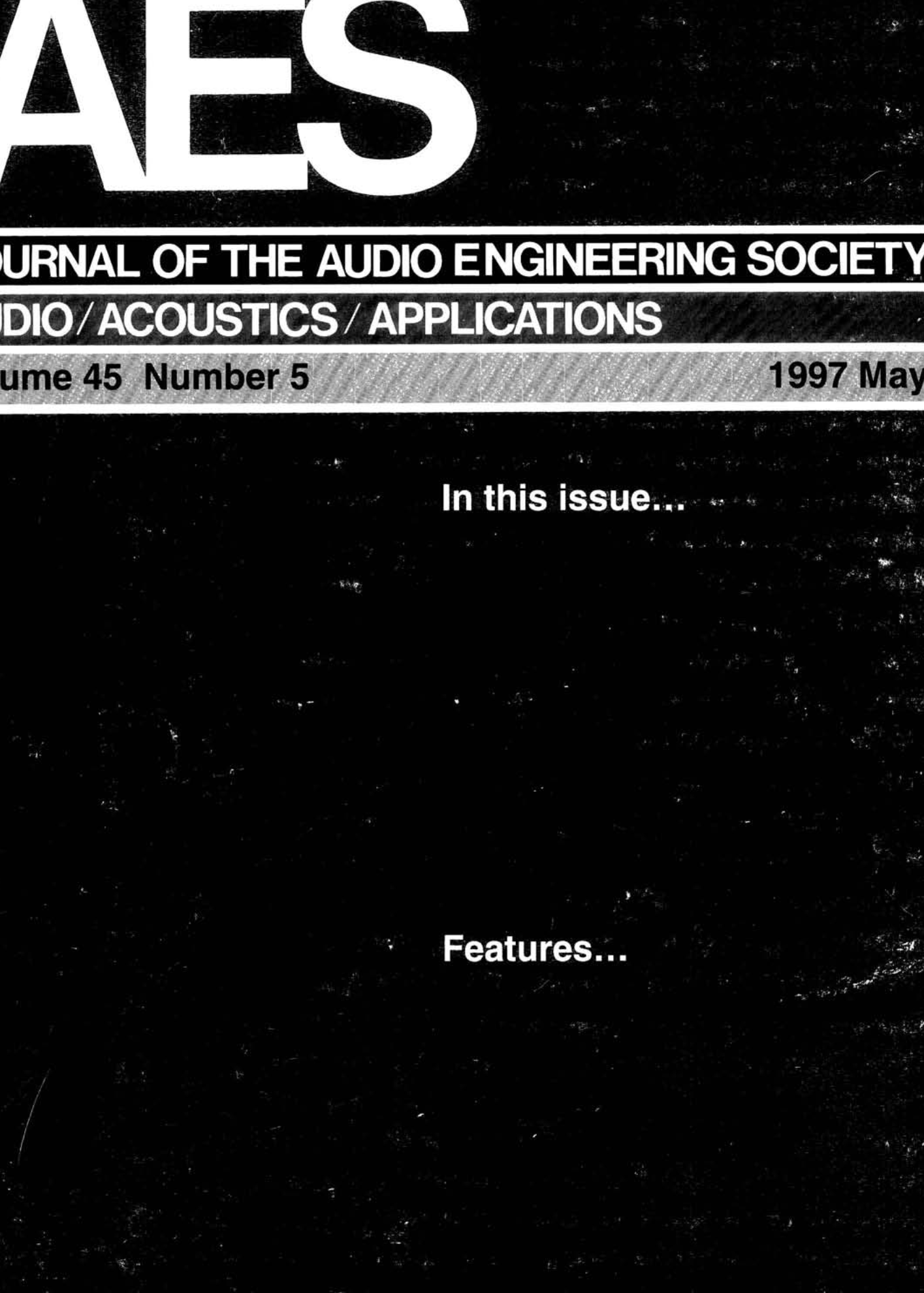 AES E-Library » Complete Journal: Volume 45 Issue 5