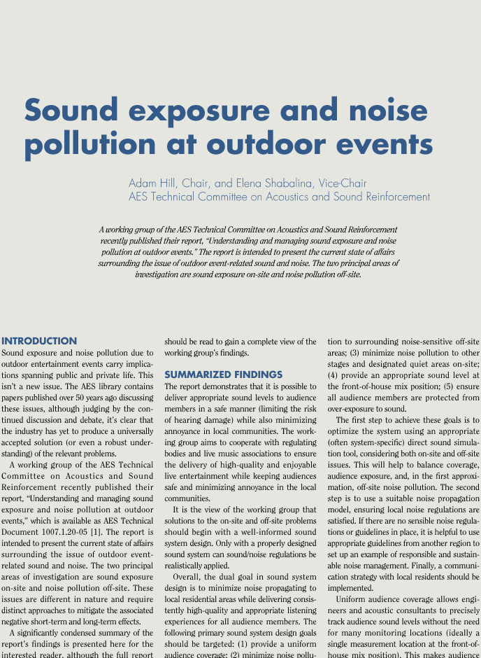 relevance of noise pollution
